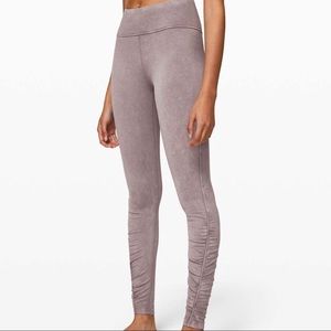lululemon inner glow tight 28”- washed half moon